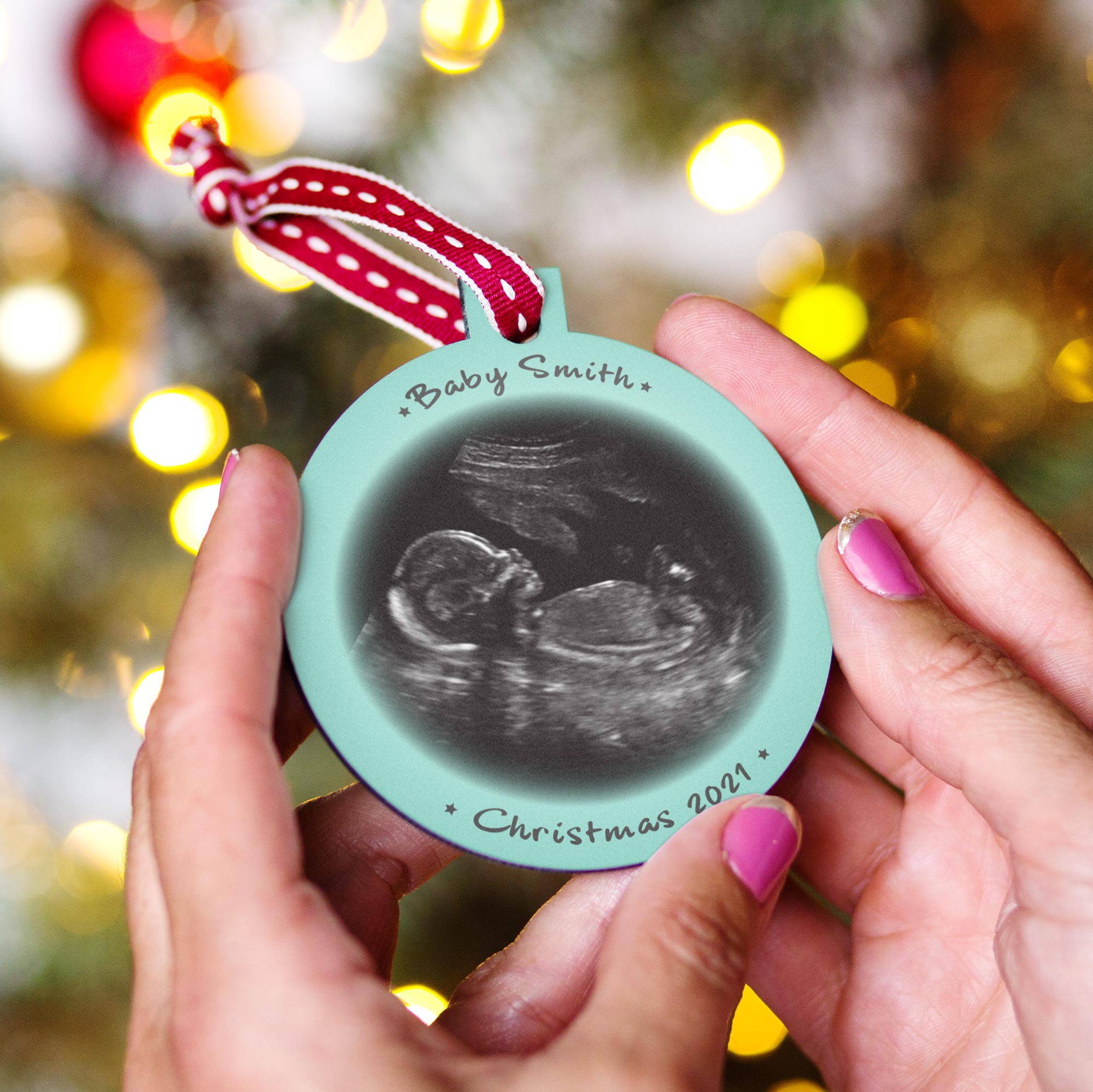 Baby christmas bauble best sale personalised