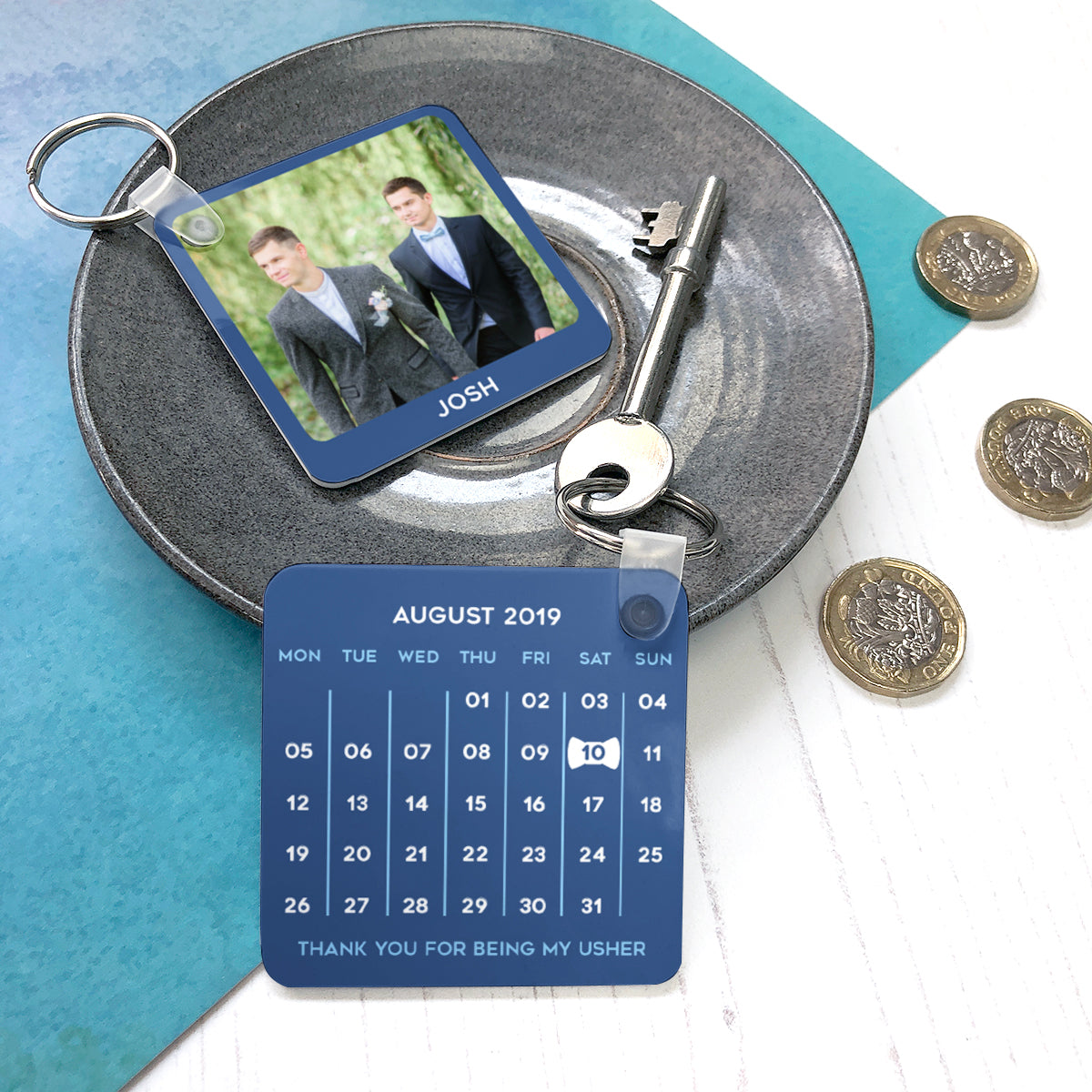 Best man keyring store