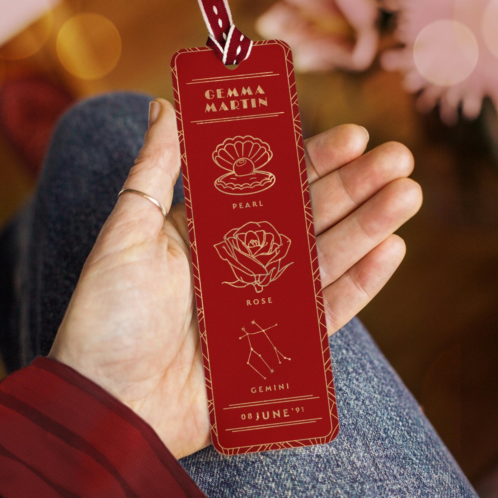 Personalised Birthday Symbols Bookmark The Little Picture Company