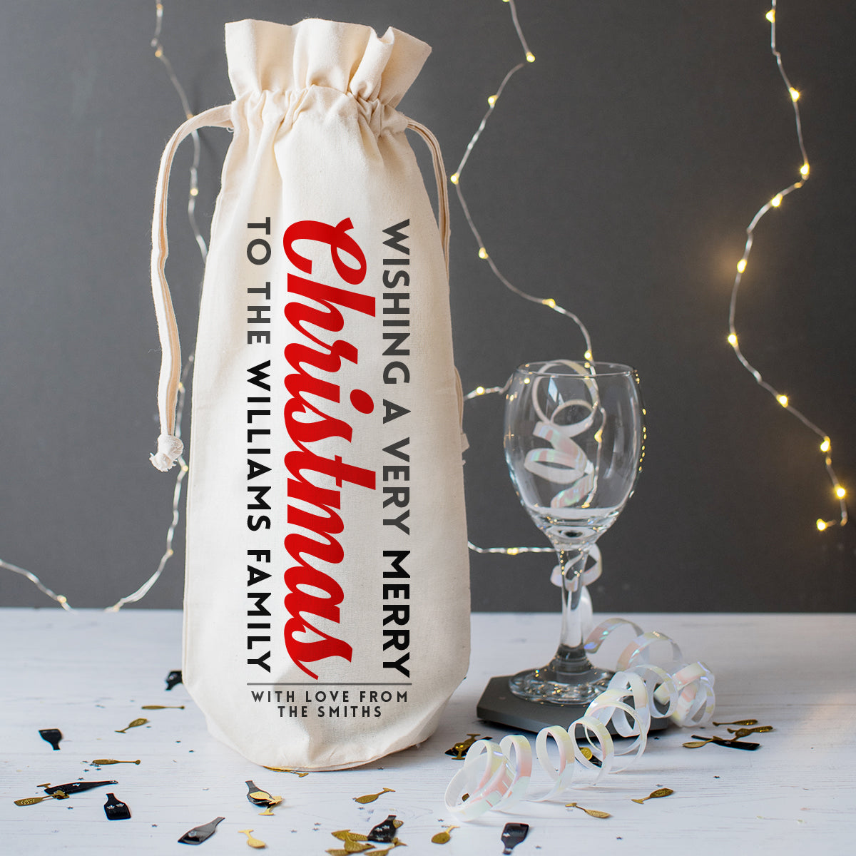 Personalised wine bag online