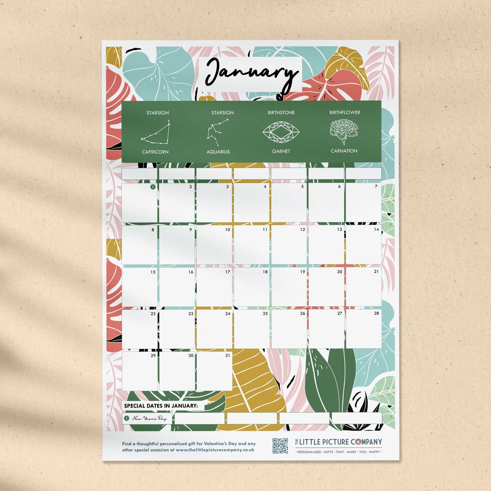 Free January Printable Monthly Planner | The Little Picture Company Free January Printable Monthly Planner | The Little Picture Company