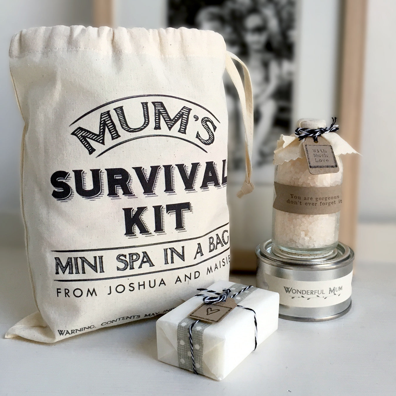 Personalised Mini Spa In A Bag Survival Kit Mother s Day Gift The Little Picture Company