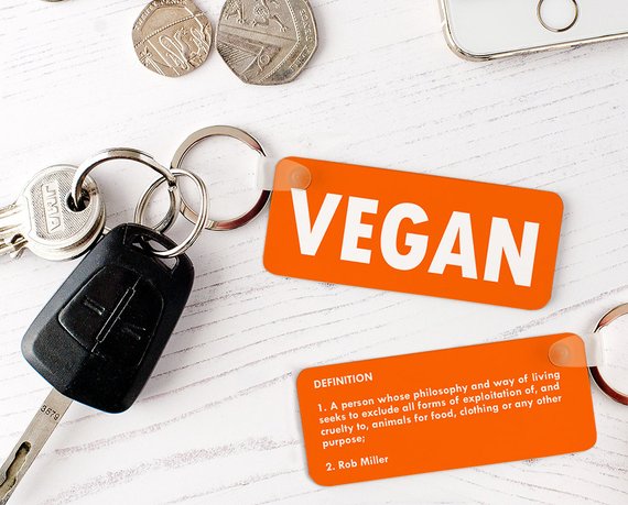Vegan keychain 2025