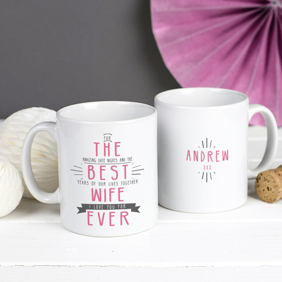Personalised Best Wife Ever Secret Message Mug The Little