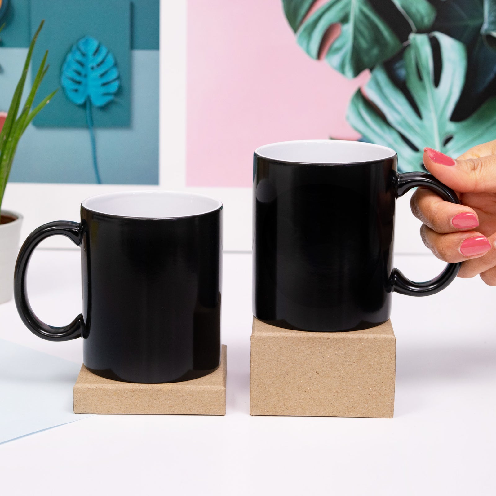 Colour clearance changing cup