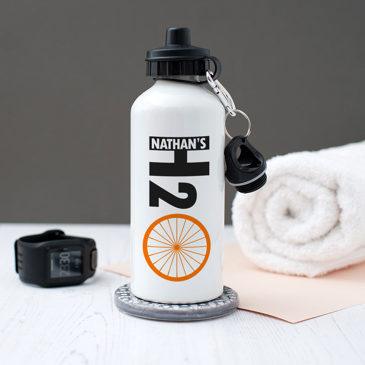 Personalised Cyclist s H2O Water Bottle The Little Picture Company