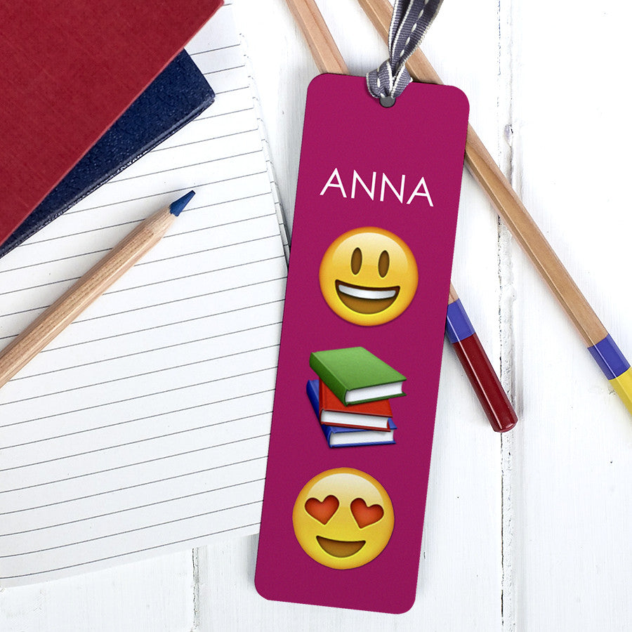 Personalised Emoji Metal Bookmark | The Little Picture Company