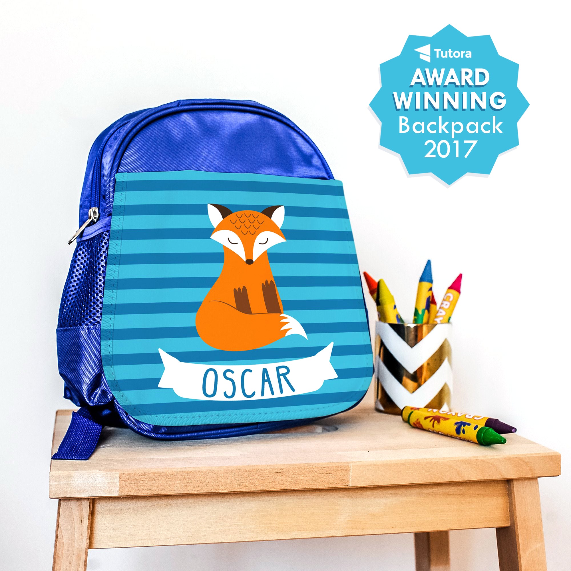 Personalised Clever Fox Mini Backpack | The Little Picture Company