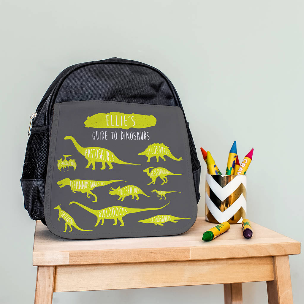 Personalised Children s Dinosaur Mini Backpack The Little Picture Company