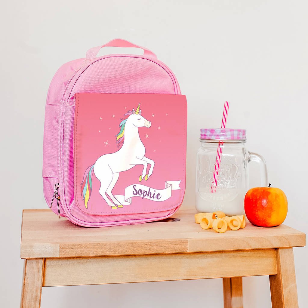 Children s Personalised Unicorn Pink Backpack The Little Picture Company